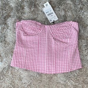 Zara corset shirt